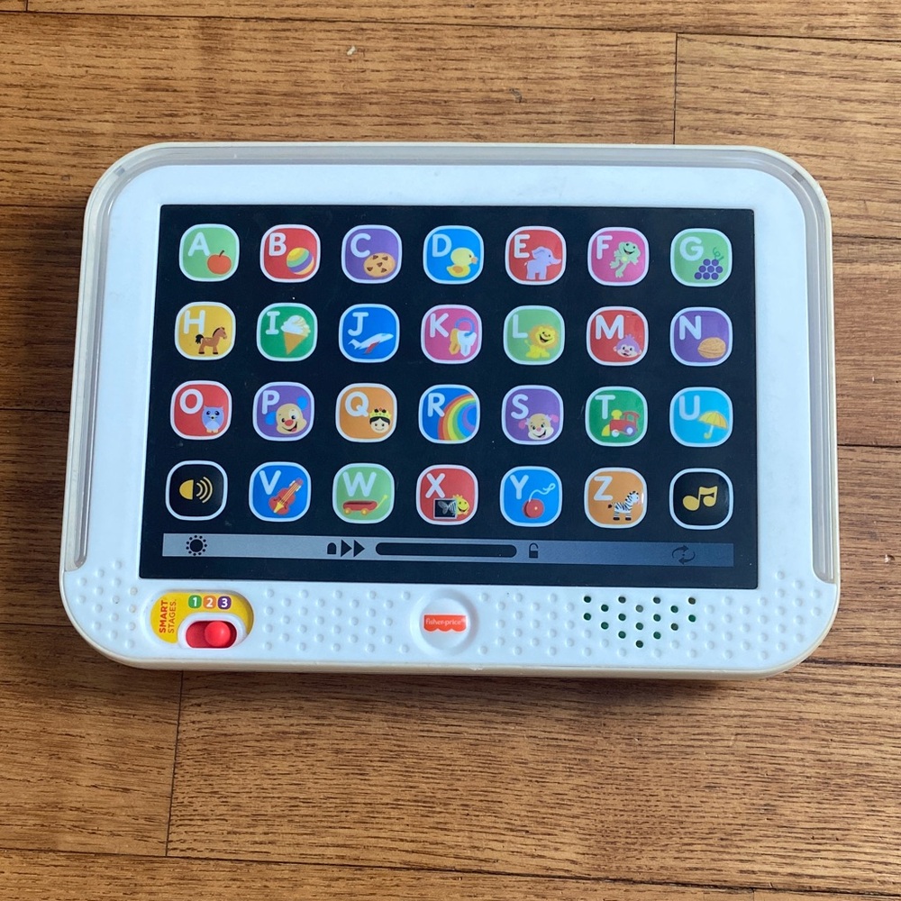 Fisher-Price Learning ABC’s Tablet Toddler/ Preschool colorful WORKING 3 Levels